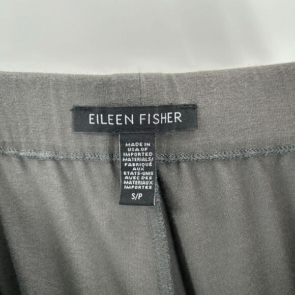 EILEEN FISHER Women's Gray Soft Stretch Waist Pull On Trouser Pants Size Small - Picture 6 of 7